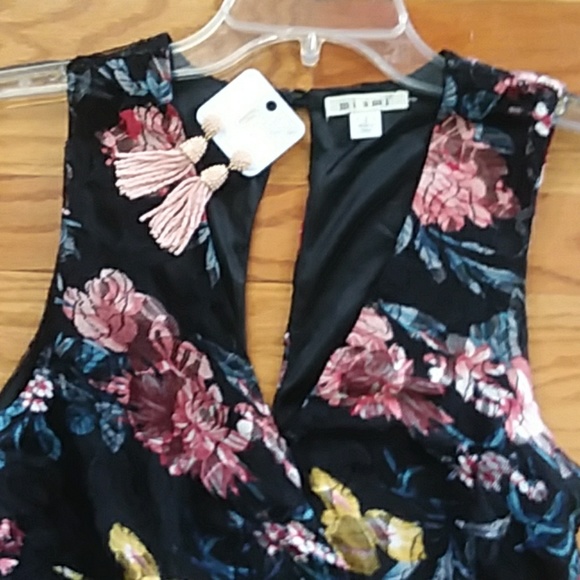 GORGEOUS FRANCESCA'S COLLECTION LACE, FLORAL DRESS - Picture 3 of 7